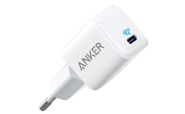Anker Nano 20W PIQ 3.0 Charger PowerPort III USB-C Power Supply for iPhone & Samsung - White